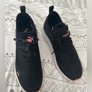 Black and pink Puma size 8